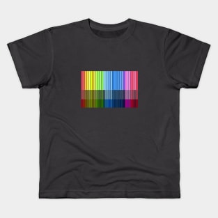 Colour Lines Vertical Kids T-Shirt